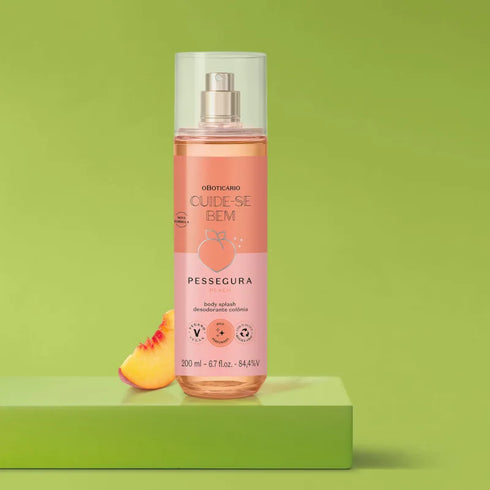 O Boticário Cuide-se Bem Pessegura Body Splash Deodorant Cologne 200ml