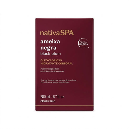 O Boticário Nativa Spa Black Plum Glorioso Body Oil 200ml - New