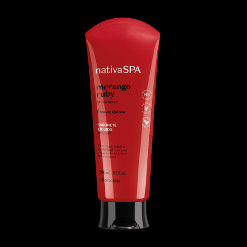 O Boticário Nativa Spa Body Liquid Soap Strawberry Ruby, 200ml