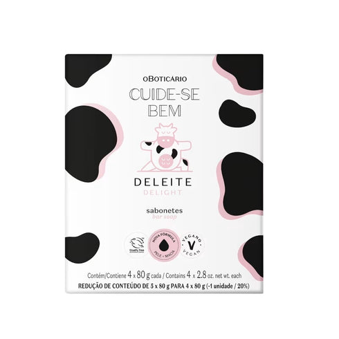 O Boticário Cuide-se Bem Deleite Bar Soap 4 x 80g