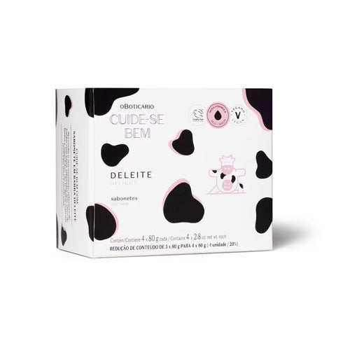 O Boticário Cuide-se Bem Deleite Bar Soap 4 x 80g