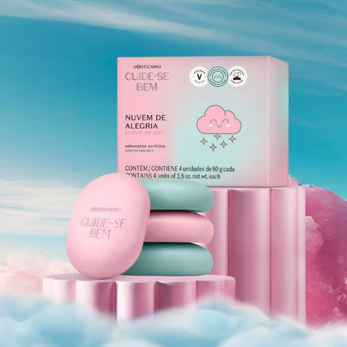 O Boticário Cuide-se Bem Nuvem de Alegria Assorted Soap Set 4 x 80g