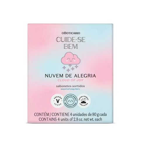 O Boticário Cuide-se Bem Nuvem de Alegria Assorted Soap Set 4 x 80g