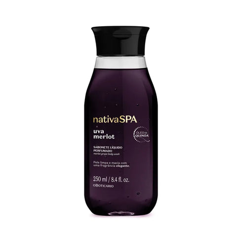 O Boticário Nativa Spa Merlot Grape Perfumed Liquid Soap 250ml
