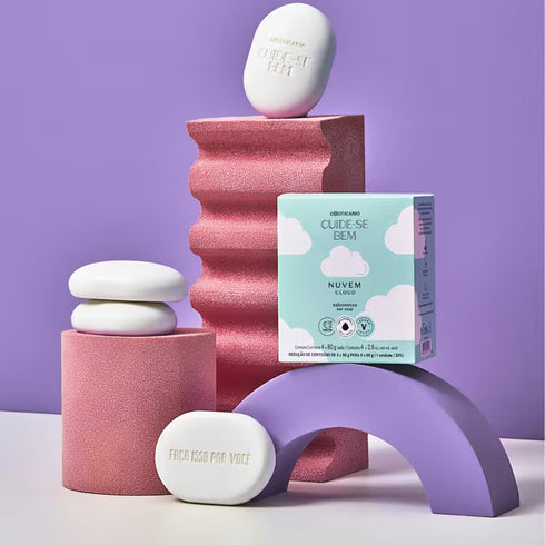 O Boticário Cuide-se Bem Nuvem Bar Soap Set 4x80g