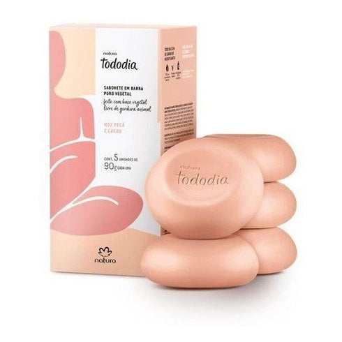 Natura Tododia Pecan Nut and Cocoa Bar Soap 5 X 90g