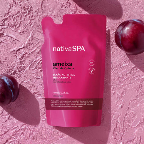 Loção Corporal Hidratante Ameixa NSPA Sachê 400ml
