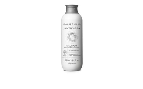 O Boticário Malbec Club Shampoo Anticaspa 2X 250ml