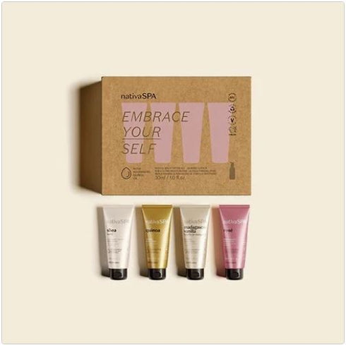 O Boticário Nativa Spa Starter KIt 4 x 30g Lotion Set